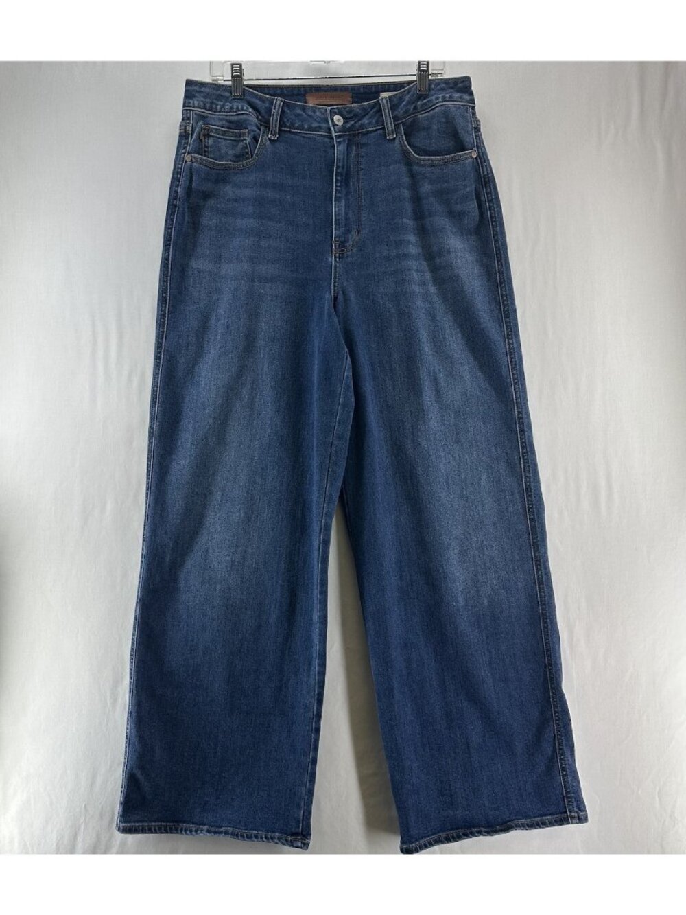 Judy Blue Baggy Jeans Women 11/30 High Waisted Retro Wide Leg Stretch Denim Blue